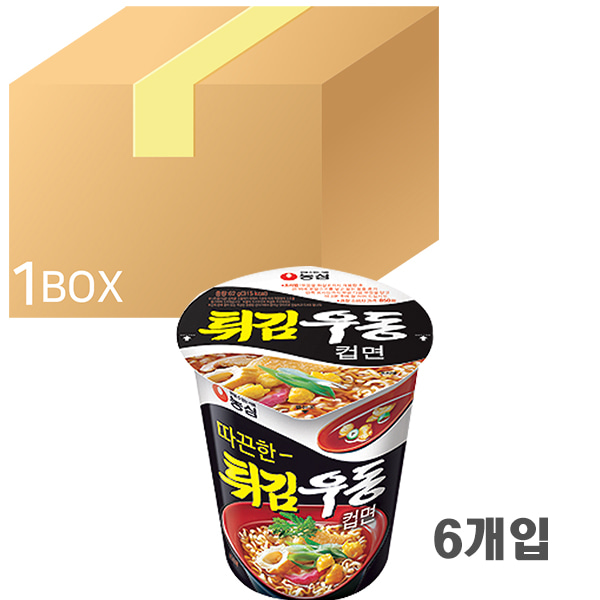농심 튀김우동 미니컵 1box 6개입