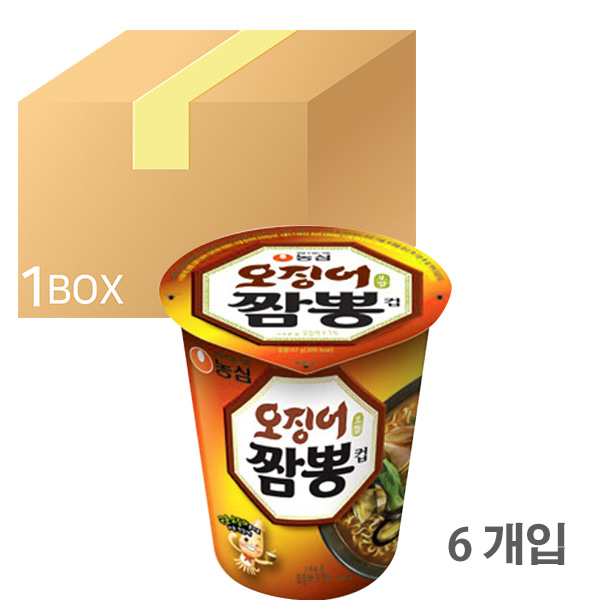 농심 오징어짬뽕 미니컵 1box 6개입
