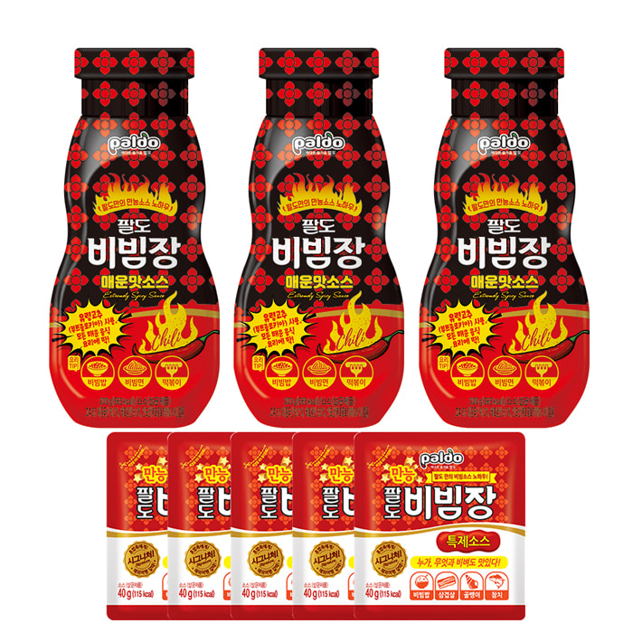 팔도 비빔장 시그니처 매운맛 3개 만능양념장 5개